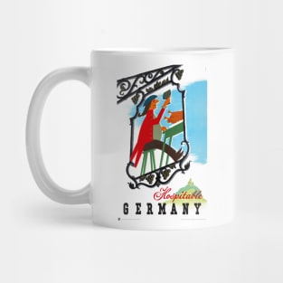 Vintage Travel Poster Hospitable Germany Mug